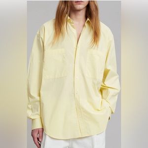 NWT Frankie Shop Gus Oversized Shirt - Lemon